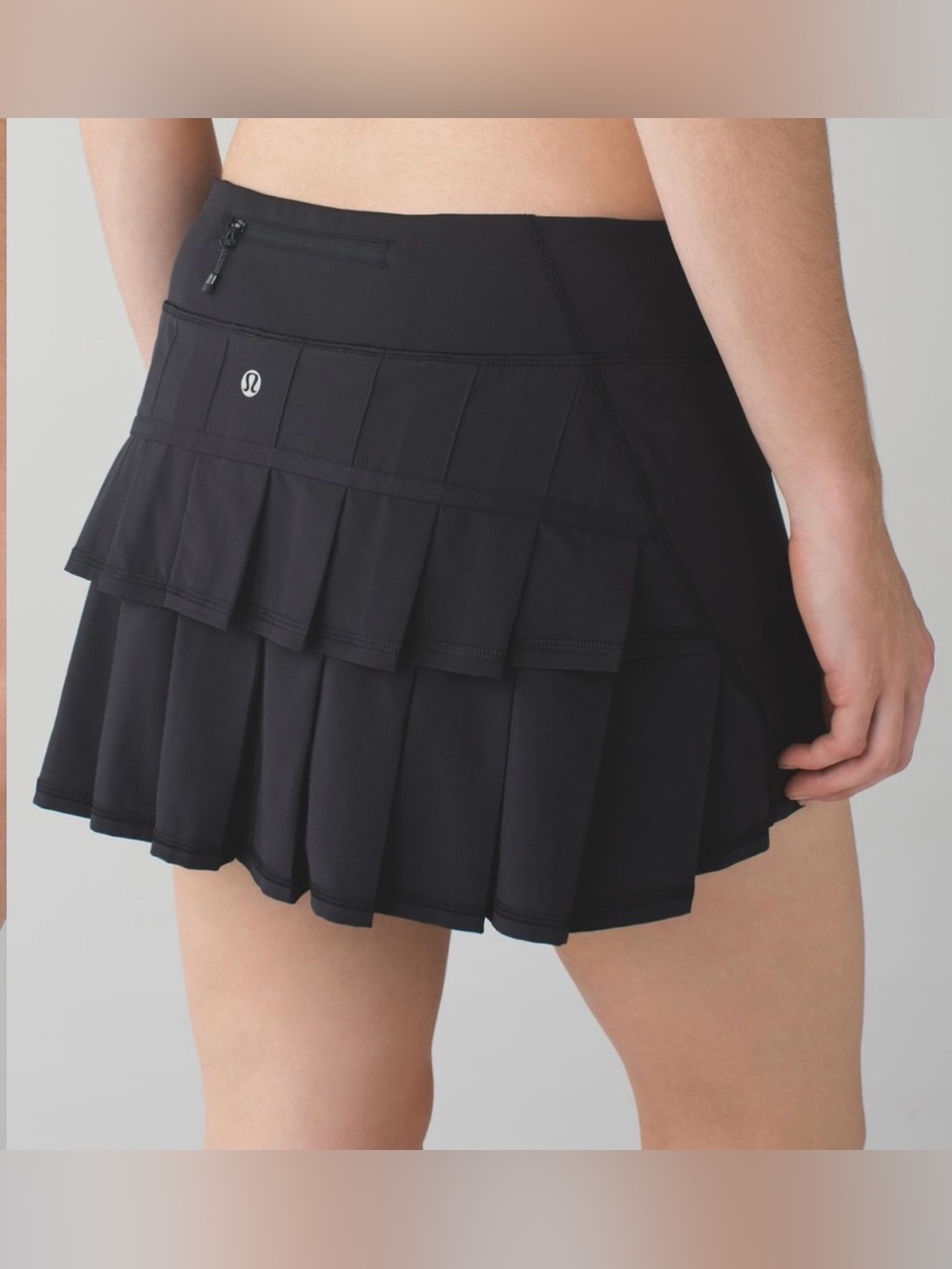 Lululemon Run: Pace Setter Skirt Black Sz 6 W8210R